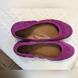 Lucky Brand Women's Fushia Suede Flats